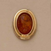 GPC AMBER OVAL  STUDS                  =