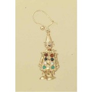 GPC SMALL STONESET CLOWN DROP EARRINGS