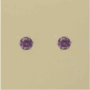 GPC 5mm LILAC/PINK/PURPLE CZ STUDS