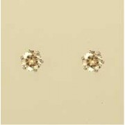 GPC 6mm CHAMPAGNE CZ STUDS