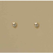 GPC 3MM RUB SET CZ HEART STUD