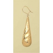 GPC LARGE EMBOSSED BOMB DROP EARRINGS