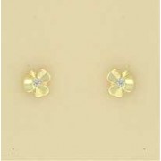 GPC SMALL CZ SET CLOVER STUDS          =