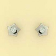 GPC 3mm CZ SET 8mm WHITE STAR STUDS