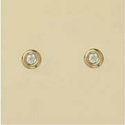 GPC 5mm CZ SET BUTTON STUD