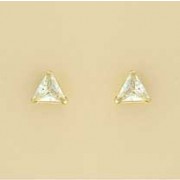 GPC 6mm TRIANGULAR CLAW SET CZ STUDS   =