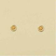 GPC 3mm CITRINE RUB SET STUDS
