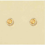 GPC CITRINE 5mm RUB SET STUDS          =