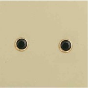 GPC 5mm SAPPHIRE RUB SET STUDS         =
