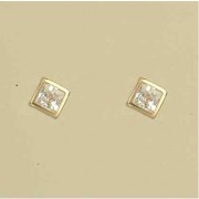 GPC 6mm SQUARE RUB SET CZ STUDS