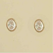 GPC 8x6mm OVAL CZ STUDS