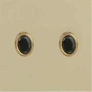 GPC 8x6mm OVAL SAPPHIRE STUDS