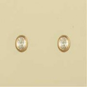 GPC 6x4mm OVAL RUBSET CZ STUDS         =