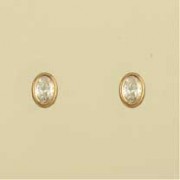 GPC 6x4mm OVAL RUBSET CZ STUDS         =