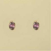 GPC 6x4mm OVAL RUBSET CZ COL. STUDS-AMY=