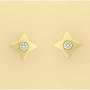 GPC 3mm CZ SET 4 POINT STAR STUD