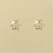 GPC 8mm CZ SET STAR STUD               =