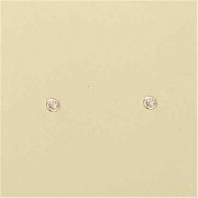 GPC 2MM RUBSET COLOR CZ STUD-PINK      =