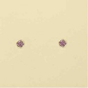 GPC 3MM RUBSET COLOR CZ STUD-AMY       =