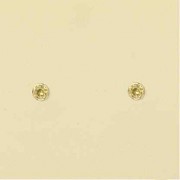 GPC 3MM RUBSET COLOR CZ STUD- PERIDOT  =