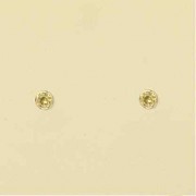 GPC 3MM RUBSET COLOR CZ STUD- PERIDOT  =