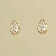 GPC TEARDROP CZ RUBSET STUDS