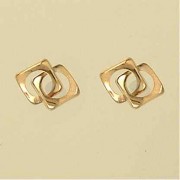 GPC 2 INTERLINKED CUTOUT SQUARE STUDS