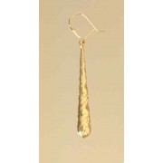 GPC 40MM PAISLEY BOMB DROP EARRING     =