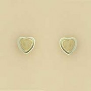 GPC 2 COLOUR TWO TONE HEART STUD