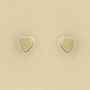 GPC 2 COLOUR TWO TONE HEART STUD