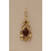 GPC SMOKEY QUARTZ FANCY DROP EARRINGS