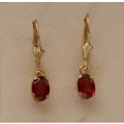 GPC 8x6mm GARNET DROPS/CONT.WIRES      =