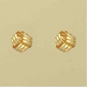 GPC RIBBED FOLDED KNOT STUDS