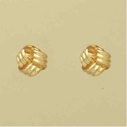 GPC RIBBED FOLDED KNOT STUDS