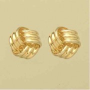 GPC RIBBED FOLDED KNOT STUDS