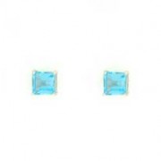 GPC 5mm WHITE SQ.CLAW SET STUDS-B.TOPAZ