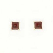 GPC 5mm SQUARE CLAW SET STUDS-GARNET