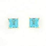 GPC 7mm SQUARE CLAW SET STUDS- B.TOPAZ =