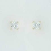 GPC 5mm SQUARE CZ CLAW SET STUDS       =