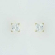 GPC 5mm SQUARE CZ CLAW SET STUDS       =