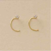 GPC 2mm CUBIC ZIRCONIA NOSE STUD       =