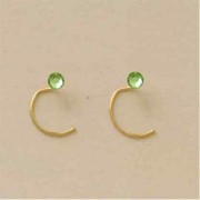 GPC 3mm FLAT CRYSTAL NOSE STUD-LT GREEN=