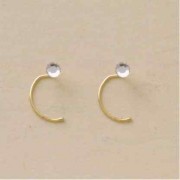 GPC 3mm FLAT CRYSTAL NOSE STUD-WHITE   =