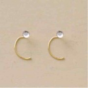 GPC 3mm FLAT CRYSTAL NOSE STUD-WHITE   =