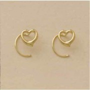 GPC CUT-OUT HEARTS NOSE STUDS