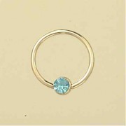 GPC 18X1.5mm BCR WITH CRYSTAL SET BALL