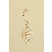 GPC BANANABELL/HANGING CZ SET DOLPHIN