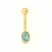 18ct BLUE TOPAZ BANANABELL