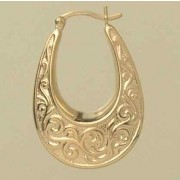 GPC 29mm U SHAPE PATTERNED CREOLES