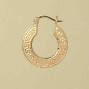 GPC 18mm GREEK KEY PATTERN CREOLES
